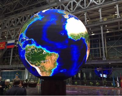 China 2.5m Diameter P6 Sphere Led Display 360 Degree Outdoor Led Ball Screen Saudi Arabia for sale