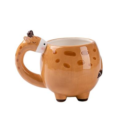 China Wholesale Hot Sale Mug Modern Stocked Porcelain Ceramic Mug With Handle For Kids Gift for sale