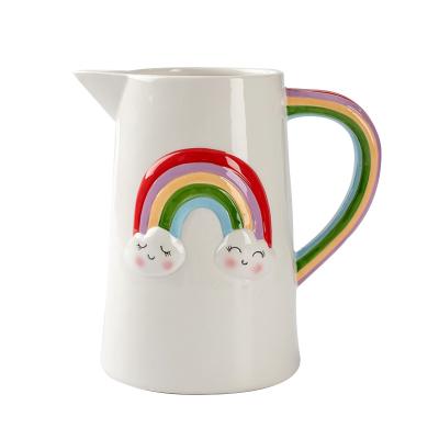 China Viable Wholesale Customizable Rainbow Shape Ring Pitcher 18.2*11.8*1.8 for sale