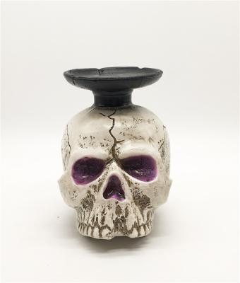 China Unique and Novel Halloween Atmosphere Decoration Ornaments Tealight Ceramic Candle Holder for sale