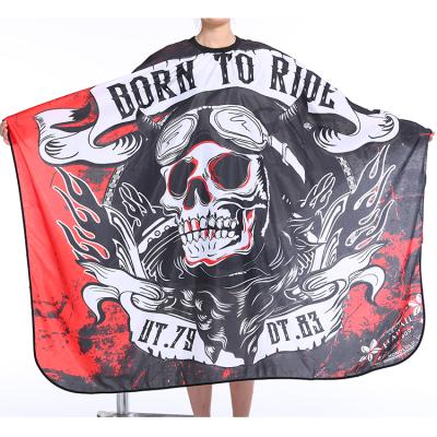 China Custom Hairdresser Printed Waterproof Barber Apron For Hair Salon Factory Direct Sale Hair Cutting Cape for sale