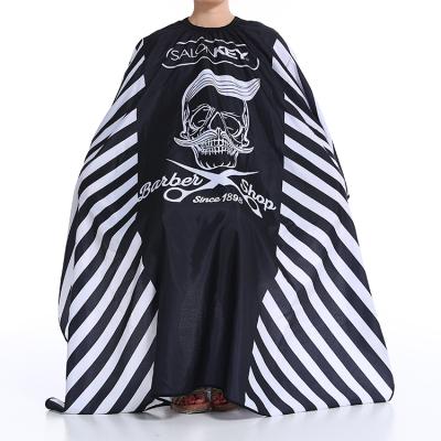 China Custom Printed Customized Waterproof Biodegradable Cutting Apron Hair Salon Cape For Hair Salon for sale