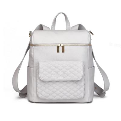 China Nothing Custom White Handy Type Mummy Baby Diaper Simplicity Diaper Bag Zipper Bag for sale