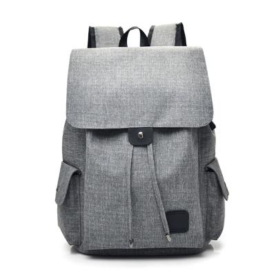 China - Portable Travel Backpack Simple Swapping Outdoor Casual Canvas With USB Charging Students Schoolbag for sale