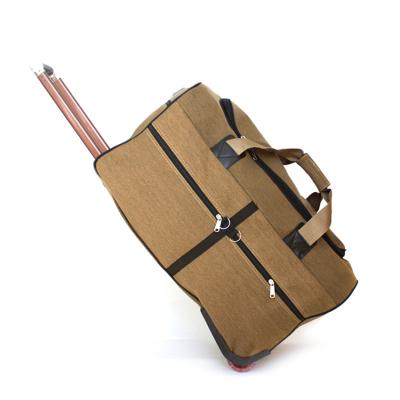 China Study Canvas Long Haul Abroad Carry Ultra Large Capacity Light Canvas Pull Rod Luggage Bag Hand Travel Bag Male for sale