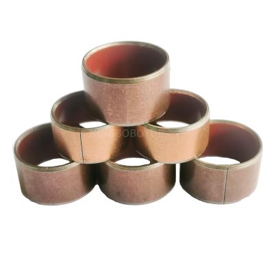 China PTFE Bimetal Labyrinth Sleeve Lined Bearings Dry Self-lubricating Bushings Steel Lead Free Bearings For Auto Parts for sale