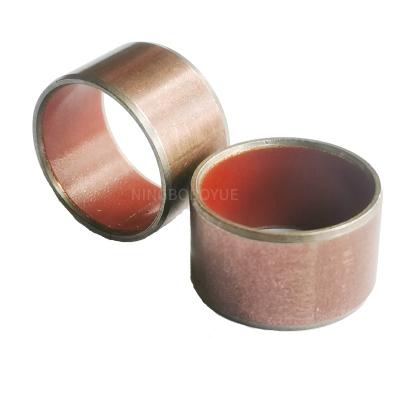 China Oilless Sliding Bimetal Flanged Split Ring Bearing Self-Lubricating Sleeve Bearings For Hinges And Seats Customized Bronze Slot for sale