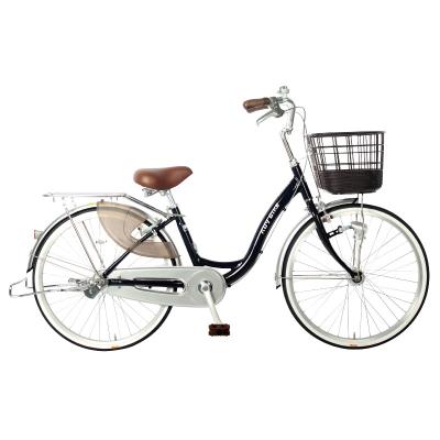 China Red / Ink Blue / Native Silver Aluminum Alloy Ladies Bicycle 24/26 Inch for sale