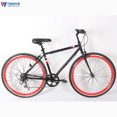 中国 OEM 成人男性自転車 6速ディスクブレーキ 700cロードバイク 1.7m 販売のため