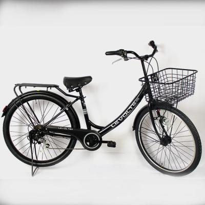 China Adultos Carbon City Bikes 24 Inches Classic Retro Bicicletas Seis Velocidades à venda