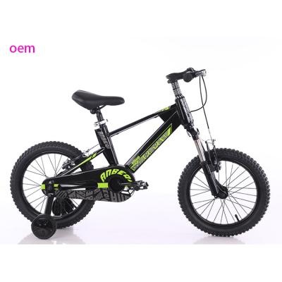 Cina Bicicletta per bambini da 16 pollici leggera Biciclette per bambini Bambini Mountain Bike con ruota di addestramento in vendita