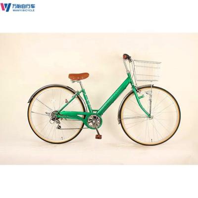 China Customized Men And Women 27 Inch Adults Bike Shimano Six Speed City Bike for sale