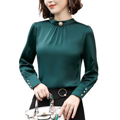 China Anti-pilling hot sale plus size women's blouses and shirts woman tops blouse women shirt fashionable pattern for sale