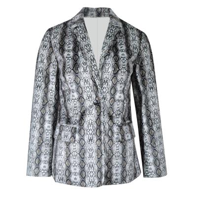 China Anti-Wrinkle Best Back Price Women Blazer Split Serpentine Blazer For Single Breasted Ladies Women Suits for sale