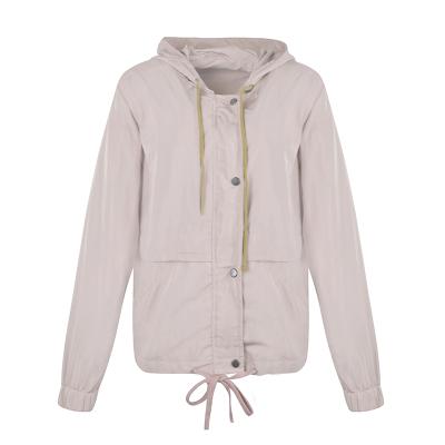 China High Quality Women's New Hood Women's Fashion Jacket Rope Viable Design Pink Professional Style High Quality Women's Jacket for sale