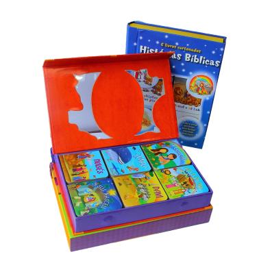 China Hot Selling Cardboard Kids Story Book Set 6 Coloring Book Set Printing Children Series Set for sale