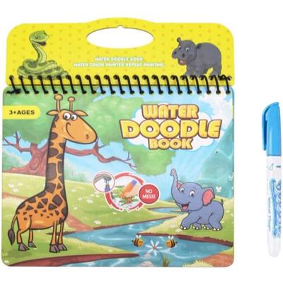 China OEM Custom Paper Early Educational Reusable Kids Water Magic Drawing Coloring Book For 3-5 Years Old Kids for sale