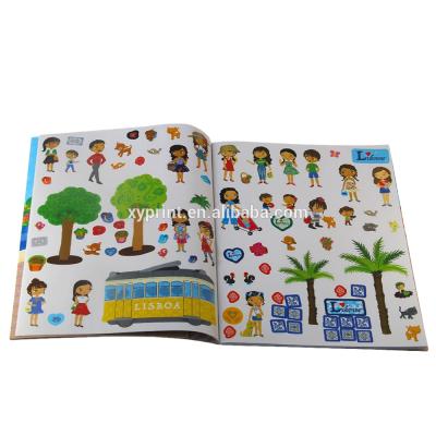 China paper & Cardboard 2021 Saddle Stickers Clothes Magic Books Quilting Softcover Sticker Girls Book For Kids for sale