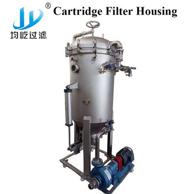 China Hotels Fine Stainless Steel Cooking Oil Filtration Cartridge Filter Housing for sale