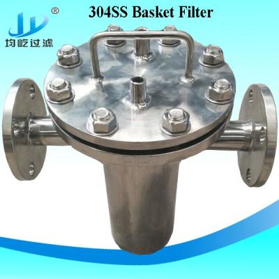 China Factory Manufacturer Stainless Steel Basket Type Strainer Plant Filter for sale