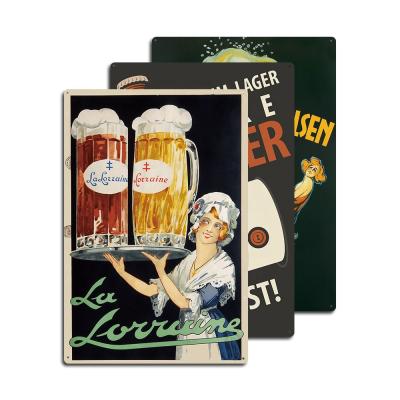 China American Tin Sign Metal Sign Home Bar Bar Man Cave Decoration Many Choice Beer Bar Art for sale