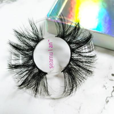 China A1 Wholesale Lasting 100% Real 3D Fluffy Mink Eyelash Natural Dramatic 25Mm Mink Eyelashes Extension Supplier for sale