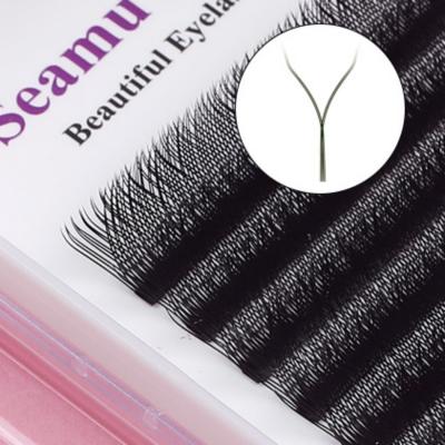 China Wholesale Soft YY Lash Extensions Customize Matte Black Y Shape Eyelash Extension Volume Private Label Supplies A1 Soft for sale