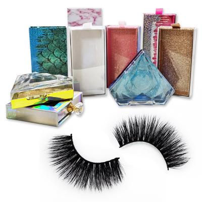 China Natural Soft Handmade Short Fluffy Volume Real Mink Eye Lashes Wholesale 3D/5D/6D 15MM Mink Lashes With A1 20MM Custom Logo for sale