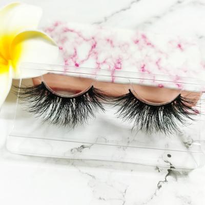 China Wholesale Durable 100% Real 3D Natural Dramatic Mink Eyelash Extension Supplier Fluffy 25Mm Mink Eyelashes for sale