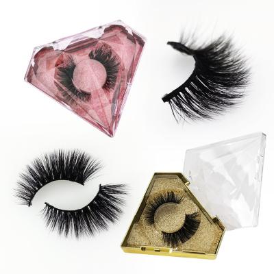 China 2022 New Style Wholesale Private Label Mink Lashes Individual Mink Strip 15mm-20mm lashes cruelty free 5d Mink Fake eyelashes for sale