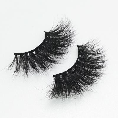 China Wholesale Long Lasting Natural Faux Mink Silk Eyelashes Private Label 3D Eye Lashes Strip 25MM Long for sale