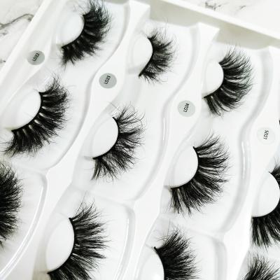 China Wholesale Durable Private Label 25mm Thick Strip Full Lashes Box 100% Mink Fur Custom Eyelash Packaging Mink Lashes for sale