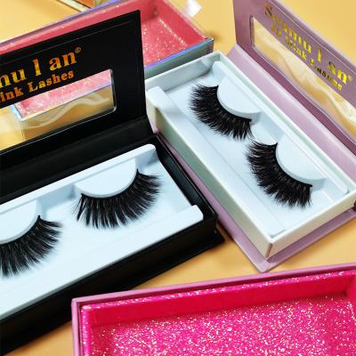 China Wholesale Soft Natural Mink Lashes Fluffy Luxury Natural 3D Lash Mink 10MM 12MM 15MM 20MM 16MM 3D False Eyelashes for sale