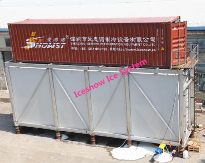 China 30T Containerized de Machineinstallatie van het Vlokijs voor Concreet Koelsysteem Te koop