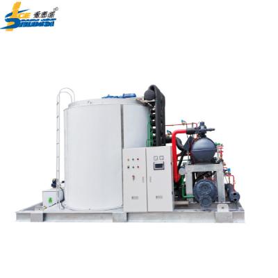 China Automatic 40ton Seawater Industrial Flake Ice Machine For Food Preservation for sale