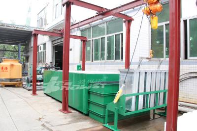 China 5 Ton Containerized Block Ice Machine dat Systeem met de Vorm van het Roestvrij staalijs maakt Te koop