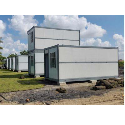 China Modern Prefab Sandwich Container Mauritius Folding Container House for sale