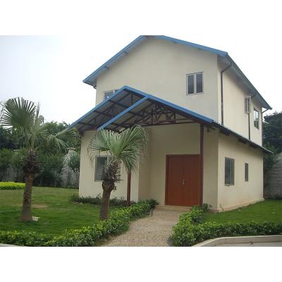 China Modern Quickly Install Prefab Luxury Steel Structure Villa Two Storey Prefab Villas for sale