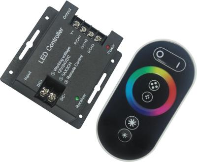 China Wireless Full Color Desktop DC12-24V 3*8A RF LED RGB Touch Controller For RGB LED Strip for sale