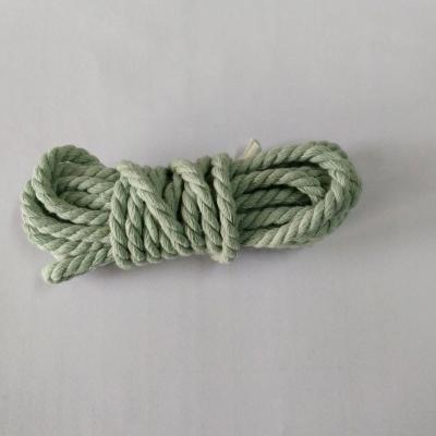 China Bags Hot sell 4mm 3 strands  twisted cotton rope for DIY rope for sale