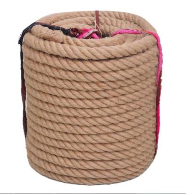 China High Tenacity Big hemp tug of war rope weaving DIY rope retro creative interior decoration rope for sale