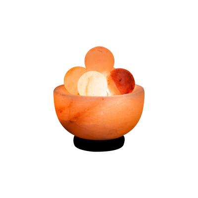 China Himalayan Decorative Lamp Himalayan Salt Bowl Shaped Negative Ion Low Price Salt Lamp 15*20cm Release for sale