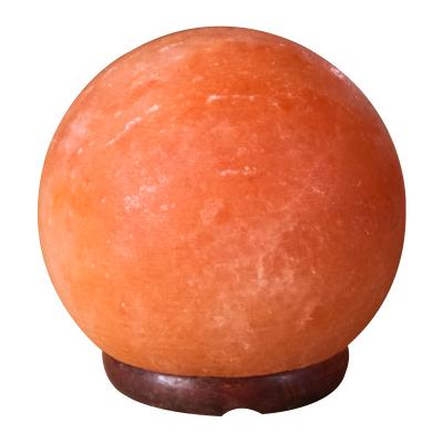 China Negative Release Ion Maker Provides Pink Ball Shaped Salt Lamp 14*18cm Rock Salt Lamps for sale