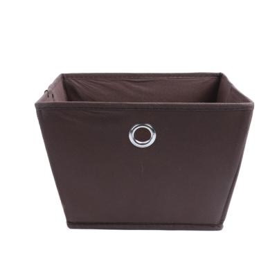 China Wholesale Simple Multifunctional Non-woven Clothing Folding Solid Color Finishing Foldable Storage Box for sale