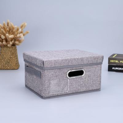 China Home Office Foldable Non-woven Foldable Storage Boxes Clothing Portable Dustproof Storage Box for sale