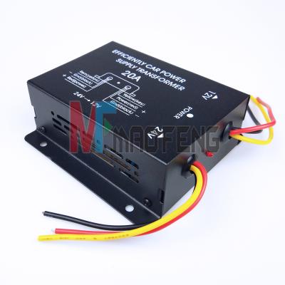 China Metel truck 24v voltage change for car 12v voltage DC24V-12V 20 A car power change for sale