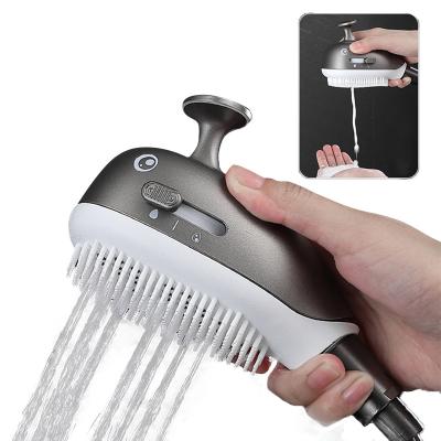 China Shower Pressurized Sprinkler Shower Set New Home Bubble Foam Spray Handheld Soft Silicone Brush Shower Head For Baby SNBHA003 for sale