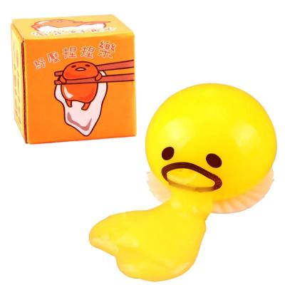 China Wholesale HOT Sale Decompress Toys Vomiting Egg Yolk Stress Ball Anti Stress Toy Vomiting Egg Yolk Strain Ball TLS008 for sale