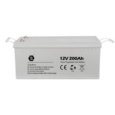 China Factory rechargeable lead acid batteries for solar home use system battery 12v 200ah for sale