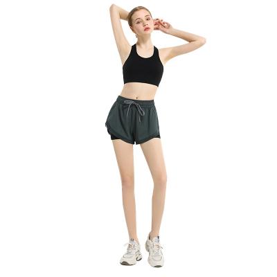 China New Breathable Breathable Women And Quick-Drying Sports Shorts Yoga Stretch Anti-Glare Sports Shorts for sale